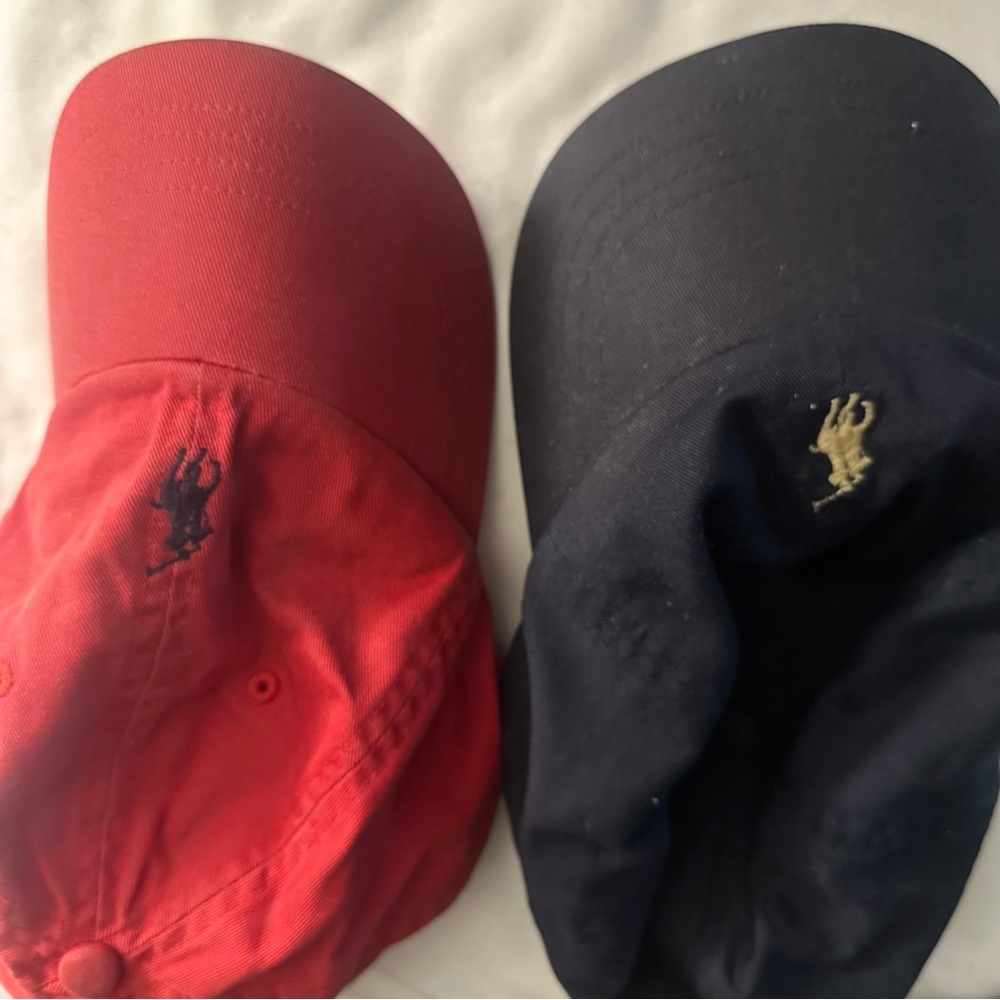 Polo by Ralph Lauren Red and Black Hat Duo